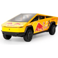 Yogo 1:32 Tesla Pickup Red Bull Edition Simüle Alaşımlı Araba Modeli Oyuncak Süsler (Yurt Dışından)