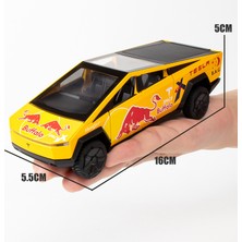 Yogo 1:32 Tesla Pickup Red Bull Edition Simüle Alaşımlı Araba Modeli Oyuncak Süsler (Yurt Dışından)