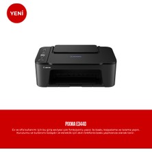 Canon Pixma E3440 Wi-Fi  Tarayıcı - Fotokopi Çok Fonksiyonlu Mürekkep Püskürtmeli Yazıcı