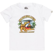 Quiksilver Barking Tiger Boy Erkek Çocuk Beyaz Tişört