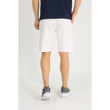 Uomo Park 8043 Pamuklu Belden Bağlamalı Cepli Regular Fit Baskılı Yazlık  Şort