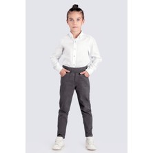 CMZ Collection Çocuk Eşofman Belli Likralı Ortaokul Kumaş Okul Pantolonu