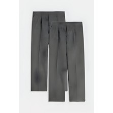 CMZ Collection Erkek Dokuma Kumaş Likralı Günlük Rahat Lise Okul Pantolonu