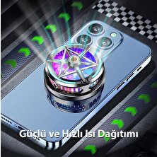 Coofbe Kasırga Tipi Magsafe Telefon Soğutma Fanı Radyatör Soğutucu Iphone 12 13 14 15 Pro Max Uyumlu