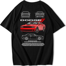 BRZ Collection Oversize Dodge Challenger Srt Hellcat T-Shirt