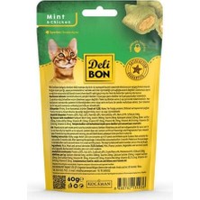 Delibon Chrunchy Içi Dolgulu Tavuklu ve Naneli Kedi Ödül Bisküvisi 60 gr