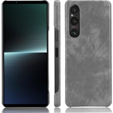 YH Market Sony Xperia 1 V Lychee Desen Uyumluluk Koruyucu Için Retro Kılıf (Yurt Dışından)