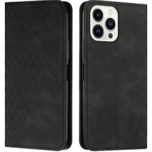 YH Market IPhone 16 Pro Max Pu Deri Kart Ekleme Kickstand Için Flip Case (Yurt Dışından)