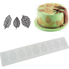 Lianghao Shopb Altın Tarzı Silikon Yaprak Şekilli Fondan Kalıpları Çikolata Kalıbı Pasta Pastacılık Dekorasyon Fırın Mousse Kalıpları Dantel Mat Şeker Sanatı Silikon Ped (Yurt Dışından)