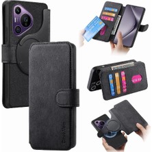 YH Market Huawei Pura 70 Pro Mıknatıs Koruyucu Malzeme Için Flip Case Cüzdan Kart (Yurt Dışından)