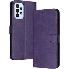 YH Market Samsung Galaxy Için Flip Case A52S 5g Kart Yuvası Saf Renk Kickstand ile (Yurt Dışından)