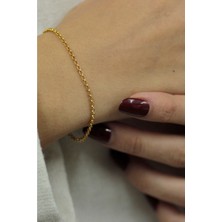 Diamine 14 Ayar Altın Doç Zincir Bileklik