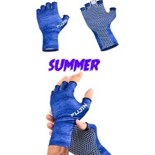 Fujin Pro Angler Summer Gloves Blue (M/l)