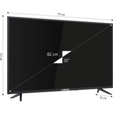 Strong MS32EC2000 32"  82 Ekran Uydu Alıcılı HD LED TV