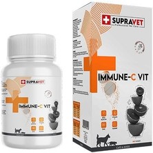 Supravet Immune C-Vit 75 Tablet Köpek Vitamini İçerik: Beta Glukan, C Vitamini, Ekinezya, Kullanım Amacı: Bağışıklık Güçlendici