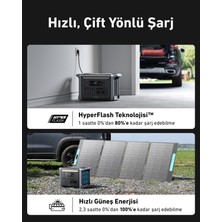 Anker SOLIX F1200 PowerHouse Taşınabilir Güç Kaynağı 1228,8 Wh 1800W Ev Karavan ve Dış Mekan Kullanımı İçin LFP Bataryalı Jeneratör - A1771 (Anker Türkiye Garantili)