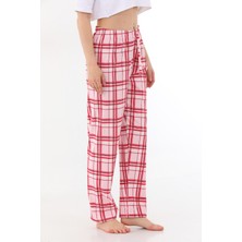 Arvin Pijama Ekose Baskılı Pamuklu Unisex Relaxed Kalıp Pijama