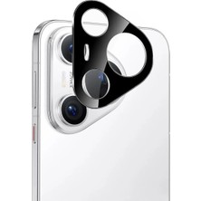 Microcase Huawei Pura 70 Pro Plus / Pura 70 Pro Uyumlu Kamera Lens Koruma Halkası - Kapalı Tasarım -Siyah AL3401