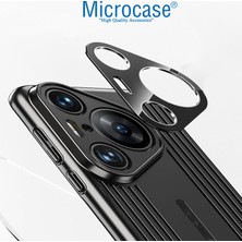 Microcase Huawei Pura 70 Pro Plus / Pura 70 Pro Uyumlu Kamera Lens Koruma Halkası - Kapalı Tasarım -Siyah AL3401