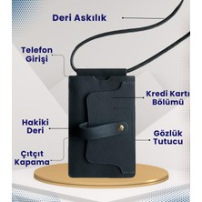 Okavango Hakiki Deri Gözlük Kılıfı, Apple iPhone Samsung, Xiaomi Redmi, Poco Vs. Bütün Modellere