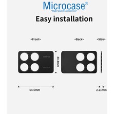 Microcase Xiaomi Redmi Poco F6 Pro / Xiaomi Redmi K70 Pro Uyumlu Kamera Lens Koruma Halkası - Kapalı Tasarım -Siyah AL3401