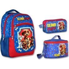 Ümit Çanta Cennec Team Pupy Erkek Çocuk Mavi/kırmızı Üçlü Ilkokul Çanta Seti