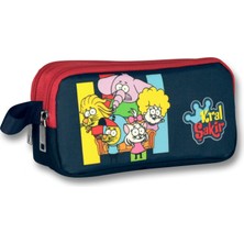 Ümit Çanta Kral Şakir Arkadaşlar Iki Bölmeli Kalemlik - Lacivert - Erkek