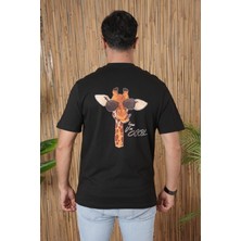 Giraffes Erkek Tişört New Season Unisex Over Size Ön Arka Baskılı T -Shirt %100 Pamuk Kaliteli Ürün