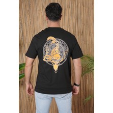 Giraffes Erkek Tişört New Season Unisex Over Size Ön Arka Baskılı T -Shirt %100 Pamuk