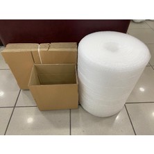 Aybaş Kağıtçılık Kutu Taşınma Seti, 30X20X20Cm 10’Lu Çift Oluklu Boş Karton, Koli Bandı, 40Gr. 5Mt Patpat