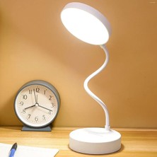 The Wlue Şarjlı Dokunmatik 20 Led Masa Lambası Çalışma Işığı 3 Renk Tonu Dimmer Ayarlı