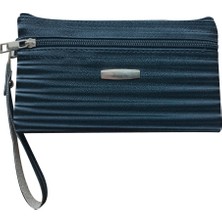 Microcase 3 Bölmeli Fermuarlı Bilek Askılıklı Saten Görünümlü Kadın Cüzdanı AL4497