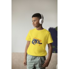 Bubuga Erkek Çocuk Pamuk Be Cool Baskılı Kısa Kol Tshirt