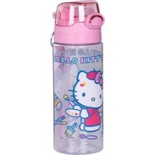 Wiggle 500ML Hello Kitty Pipetli Askılı Kilitlenebilir Su Matarası