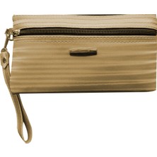 Microcase 3 Bölmeli Fermuarlı Bilek Askılıklı Saten Görünümlü Kadın Cüzdanı AL4497