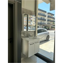 Noce Banyo Dolabı Lavabolu Aynalı 65 cm