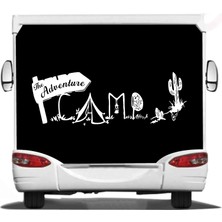 Sticker Usta Adventure Kamp Karavan Offroad 4x4 Araba Oto Karavan Sticker 00127