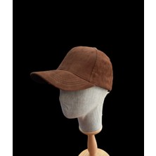 Salar Ticaret Süet Kahverengi Şapka Arkadan Ayarlanabilir