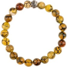 Zeynep Büyükbay Karınca Akik Doğal Taş Bileklik (8mm Küre Kesim)