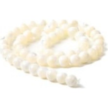 Zeynep Büyükbay Sedef Doğal Taş Dizi 8mm Küre Kesim