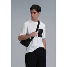 Lufian Lıam Modern Grafik T- Shirt Siyah