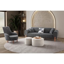 Edsy Home Armoni 3+3+1 Koltuk Takımı Antrasit