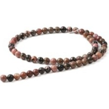 Zeynep Büyükbay Rodonit Doğal Taş Dizi 6mm Küre Kesim