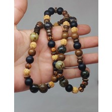 Yaşam Tohumu Ahşap Tasarım Unisex Otantik Kolye (51478)
