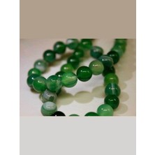 Yaşam Tohumu Çeyrek Dizi (9cm Uzunluğundadır!) Akik Taşı Çeyrek Dizi 8mm (27902)