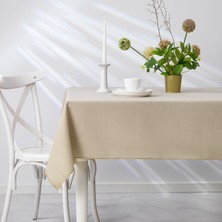 Schafer Home Bianca Keten Polyester Masa Örtüsü 160X250-KREM