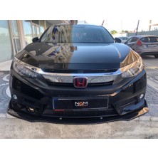 Nam Tuning Honda Civic 2016 Fc5 Lip (3 Parça) Tampon Altı Ön Ek Race P. Black