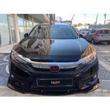 Nam Tuning Honda Civic 2016 Fc5 Lip (3 Parça) Tampon Altı Ön Ek Race P. Black