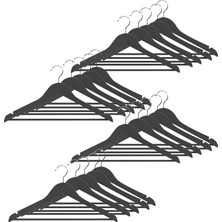 Microcase Ahşap Görünümlü Plastik Elbise Askısı 20 Adet AL4492