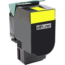 Elittoner 80C8SY0 - Lexmark CX310, CX410, CX510 Yellow (2k)